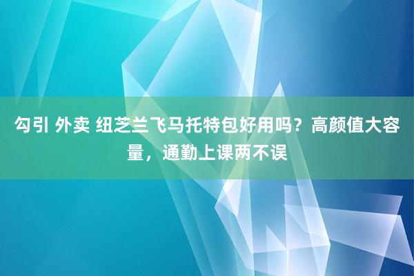 勾引 外卖 纽芝兰飞马托特包好用吗？高颜值大容量，通勤上课两不误