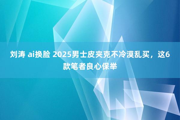 刘涛 ai换脸 2025男士皮夹克不冷漠乱买，这6款笔者良心保举